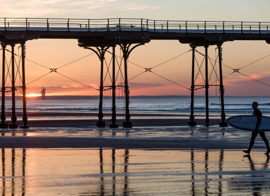 Surfing in Saltburn