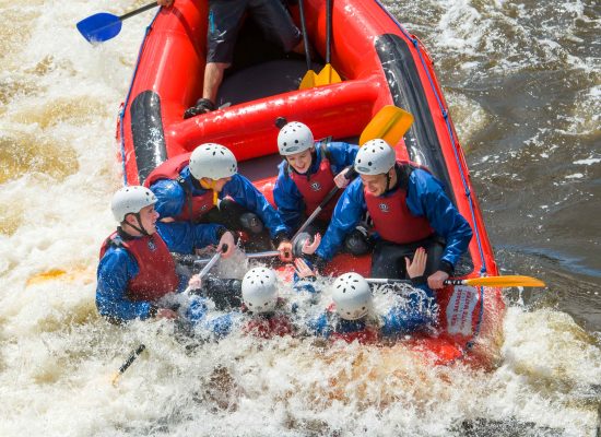 White Water Rafting at Tees Barrage